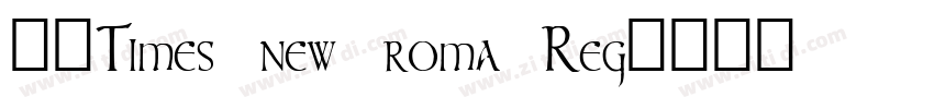 书宋Times new roma Reg字体转换